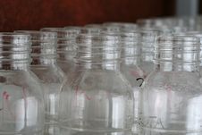 Chemistry Equipment - Bottles Royalty Free Stock Images