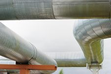 Industrial Pipelines Royalty Free Stock Image