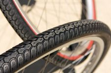 Close Up Of Bicycle Tires Stock Image Close Up Of Bicycle Tires Stock Image
