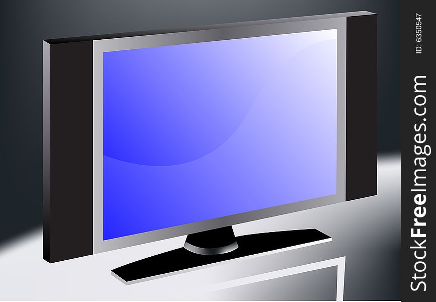 TV screen, editable vector illustration