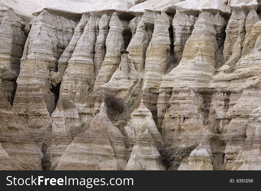 Beautiful rock formation, Cappadocia, Turkey