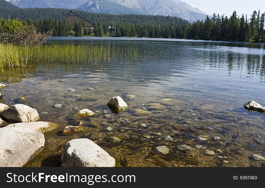 Mountain lake in National Park High Tatra, Slovakia. Mountain lake in National Park High Tatra, Slovakia