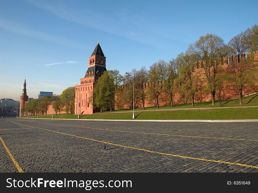 Red square in Moscow, Russia