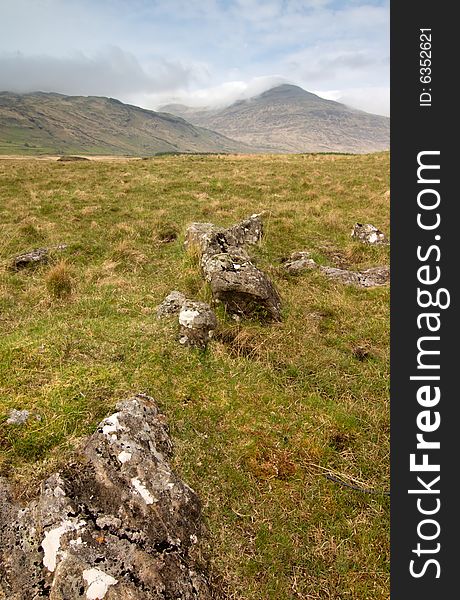 Isle of Mull, Scotland, landscape with mountains