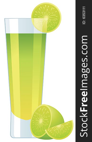 Lime Cocktail In Glass