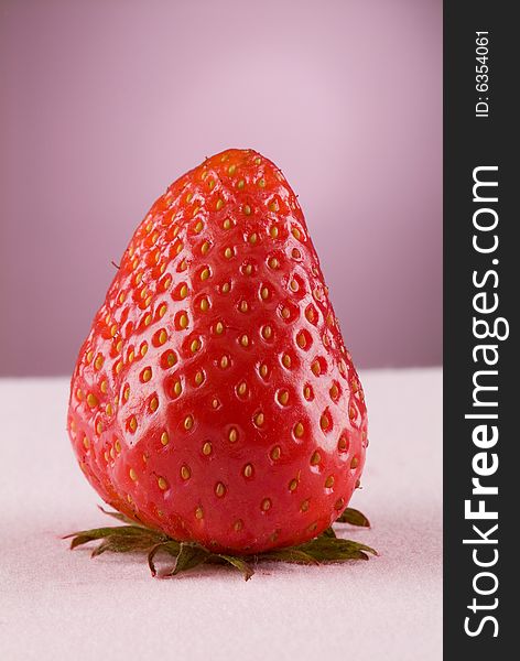 Sweet and fresh strawberry closeup