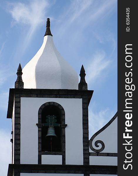 Church tower in the Azores. Church tower in the Azores