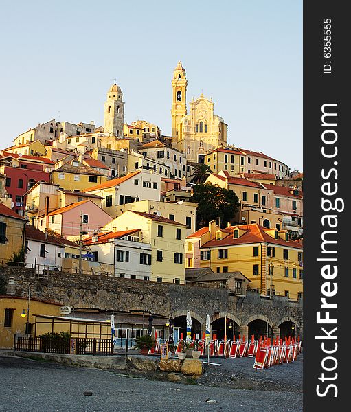 Picture of Cervo, a medieval village in Italy.