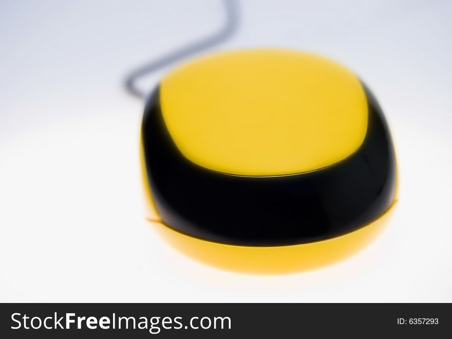 Yellow Computer Mouse