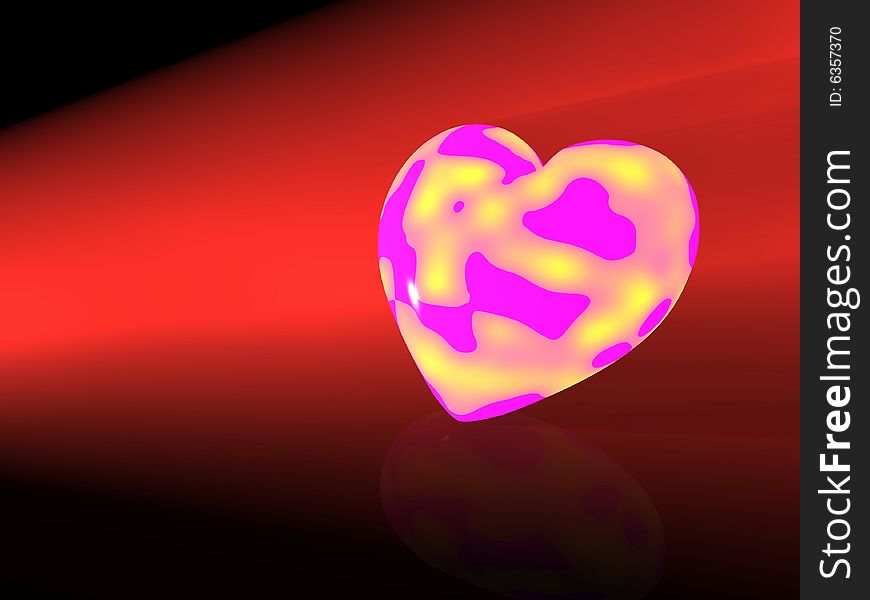 3d Render Of A Heart