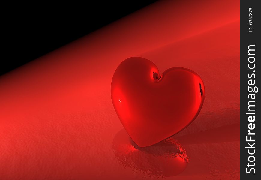 3d render of a heart