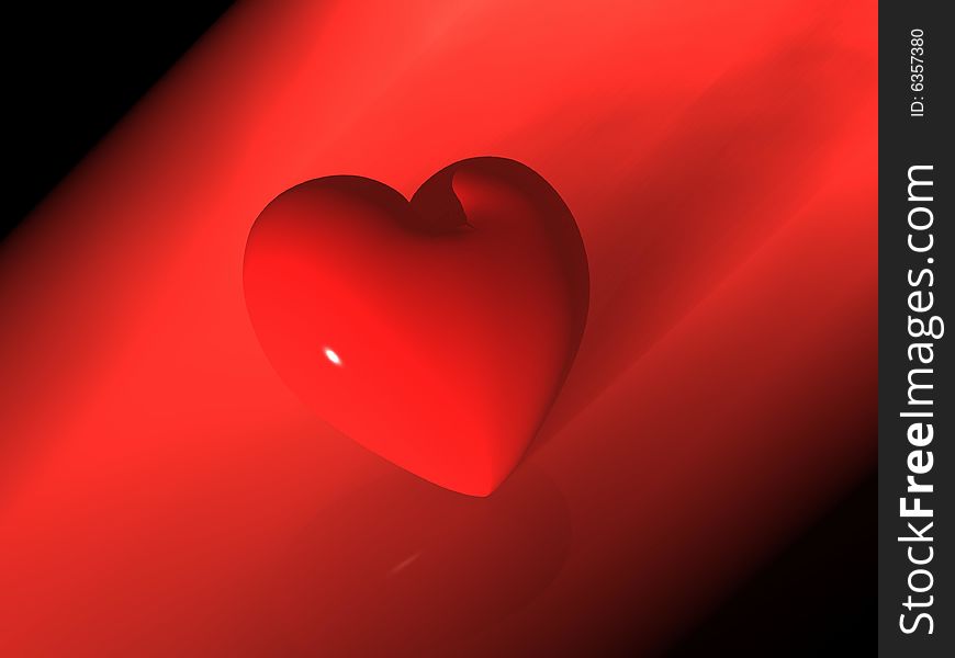 3d Render Of A Heart