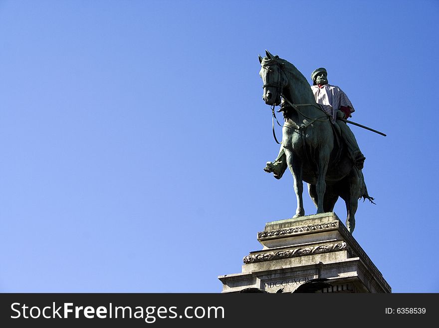 Statue of Garibaldi in Milan - Italy