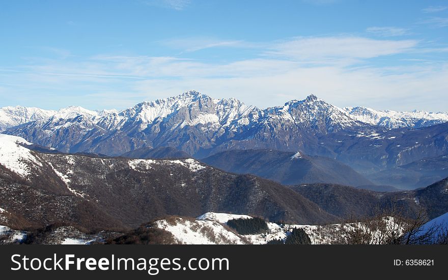 A mountains view in Italy - Grigna. A mountains view in Italy - Grigna