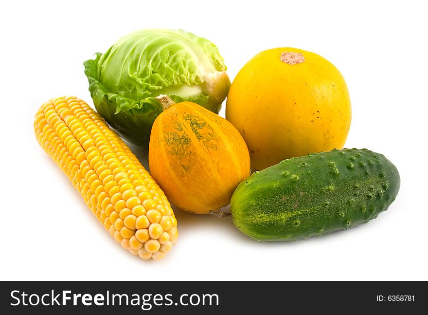 Vegetables On A White Background