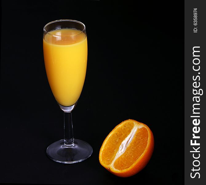 Fresh Orange Juice in glass