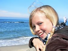 Blond Girl Smiling Stock Image Blond Girl Smiling Stock Image