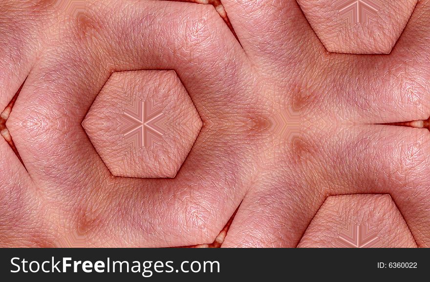 A texture pattern background made out of a close up of finger skin. A texture pattern background made out of a close up of finger skin.