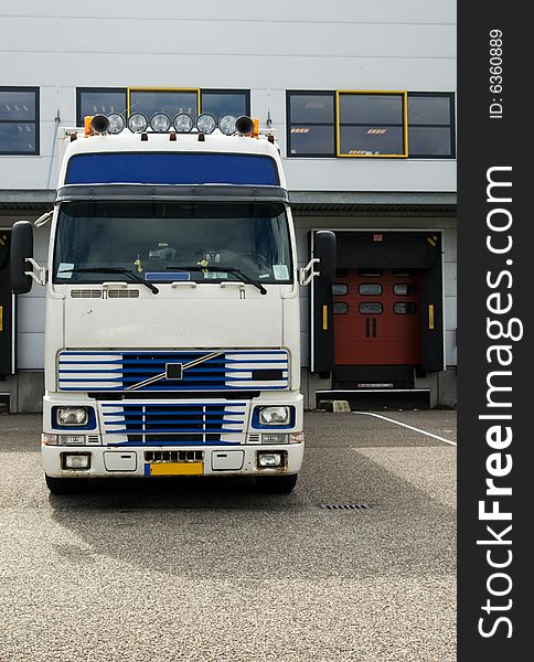 Big truck at a loading dock