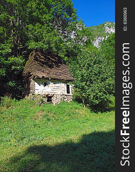 An old house (dwelling) in Apuseni Mountains Romania