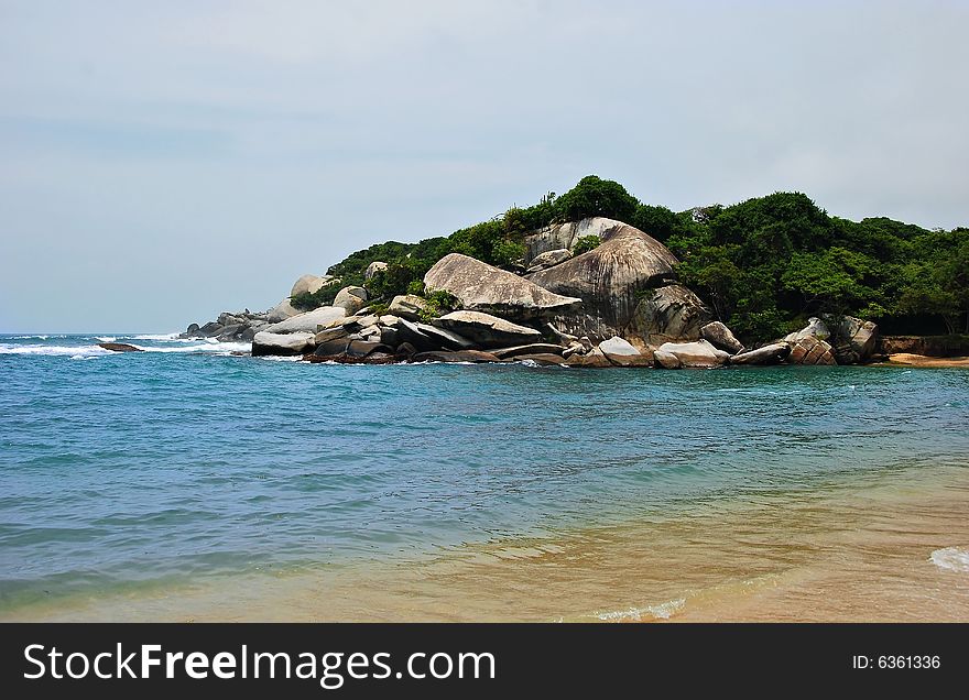 Caribbean Rock Island