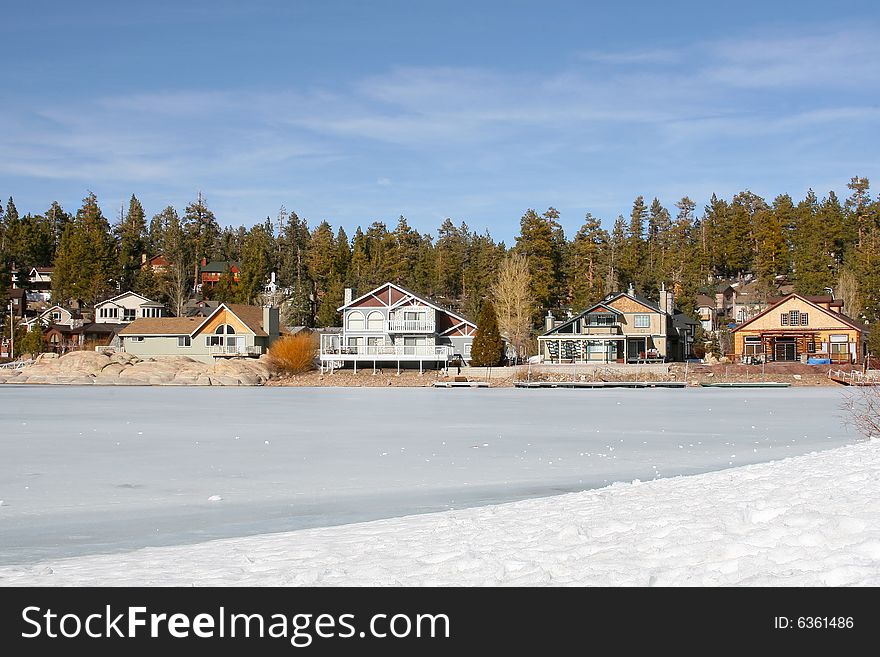 Lake Big Bear views. (California). Lake Big Bear views. (California).