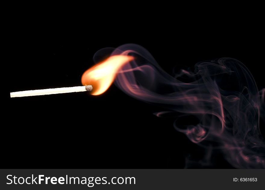 Match Fire Smoke