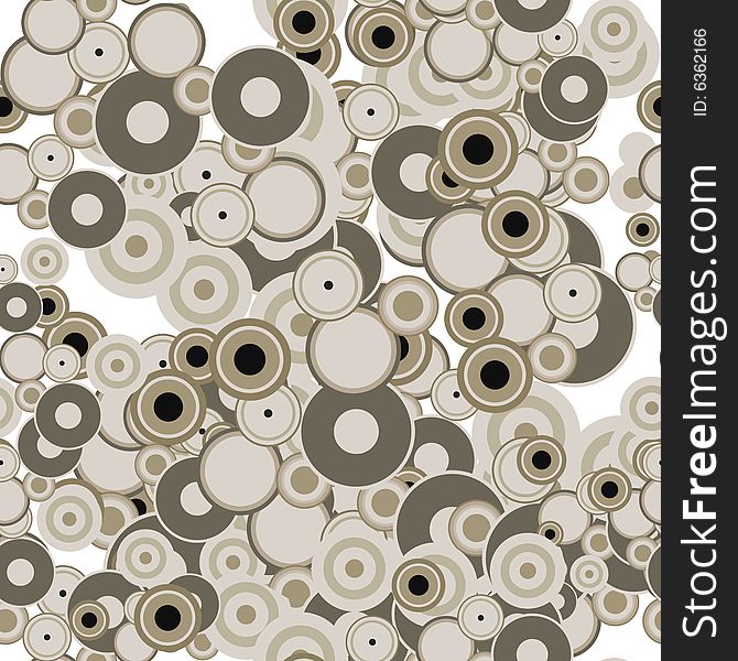 Seamless pattern with brown element from circle. Seamless pattern with brown element from circle