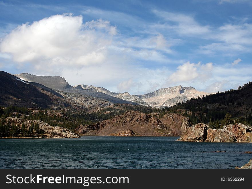 Ellery Lake in the Inyo National Forest outside of Yosemite National Park on Tioga Road in October 2007. Ellery Lake in the Inyo National Forest outside of Yosemite National Park on Tioga Road in October 2007.