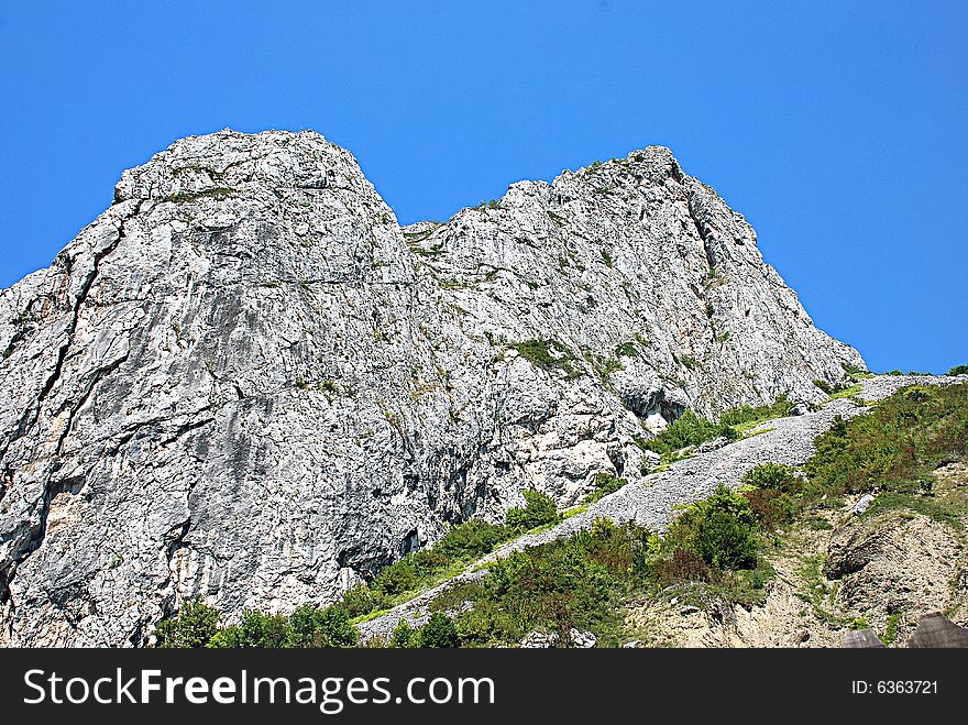 A landscape with mountains in Apuseni Mountains Romania. A landscape with mountains in Apuseni Mountains Romania