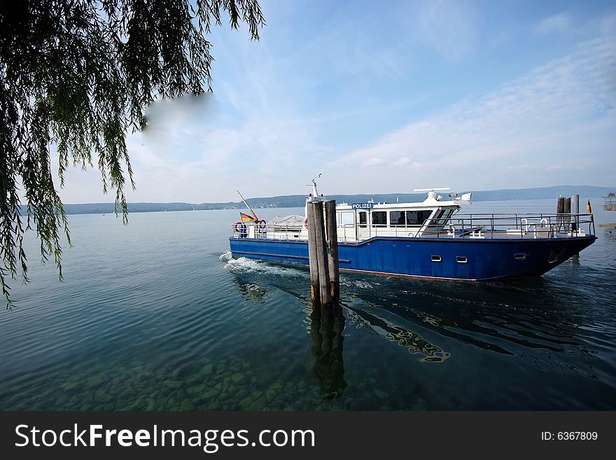 A german police boat on Lake constance