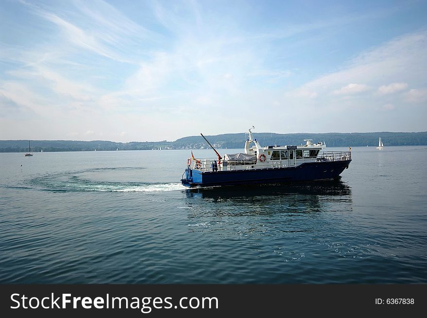 A german police boat on Lake constance