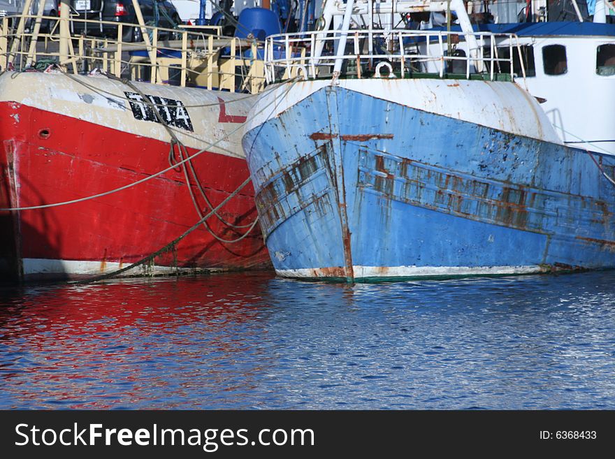 Irish Port In The Town, Boats