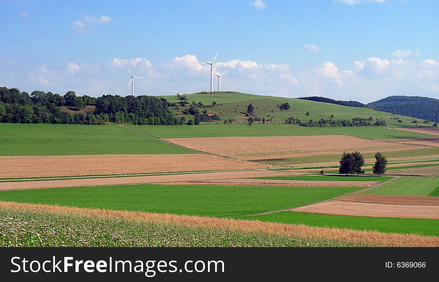 A typical landscape scene of northern black forest in southwest Germany