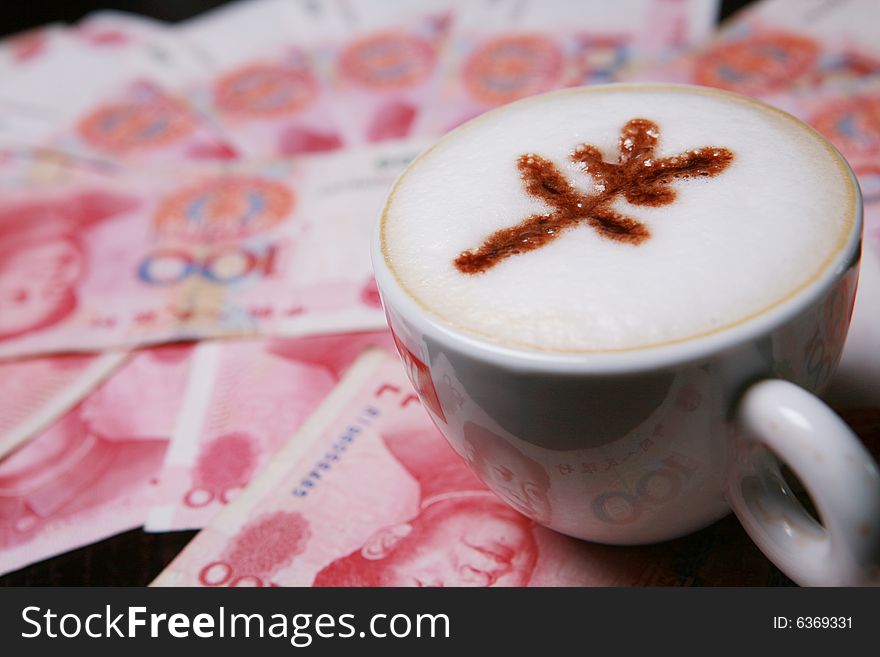 Cappucino With RMB Sign