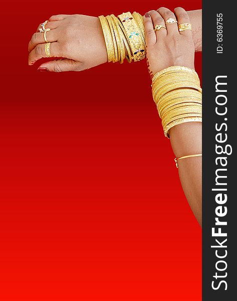 South Indian Bride S Hand