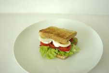 Sandwich With Egg Royalty Free Stock Image Sandwich With Egg Royalty Free Stock Image