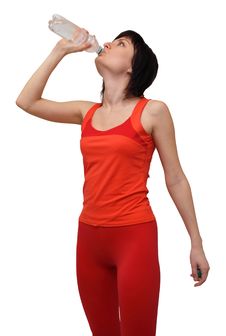 Woman In Sports Outfit Drinking Water Royalty Free Stock Image Woman In Sports Outfit Drinking Water Royalty Free Stock Image