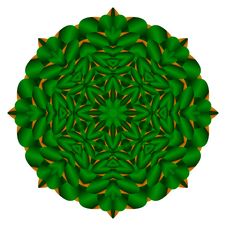 Green Compass Star Mandala Royalty Free Stock Image Green Compass Star Mandala Royalty Free Stock Image