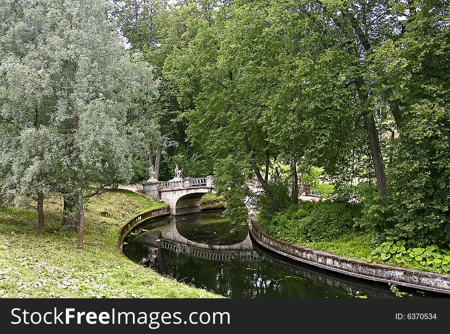 Old park in Pavlovsk near St.Petersburg. Old park in Pavlovsk near St.Petersburg
