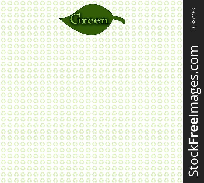 A nice background and graphic for green thinking projects by Rachel Knoblich. A nice background and graphic for green thinking projects by Rachel Knoblich.