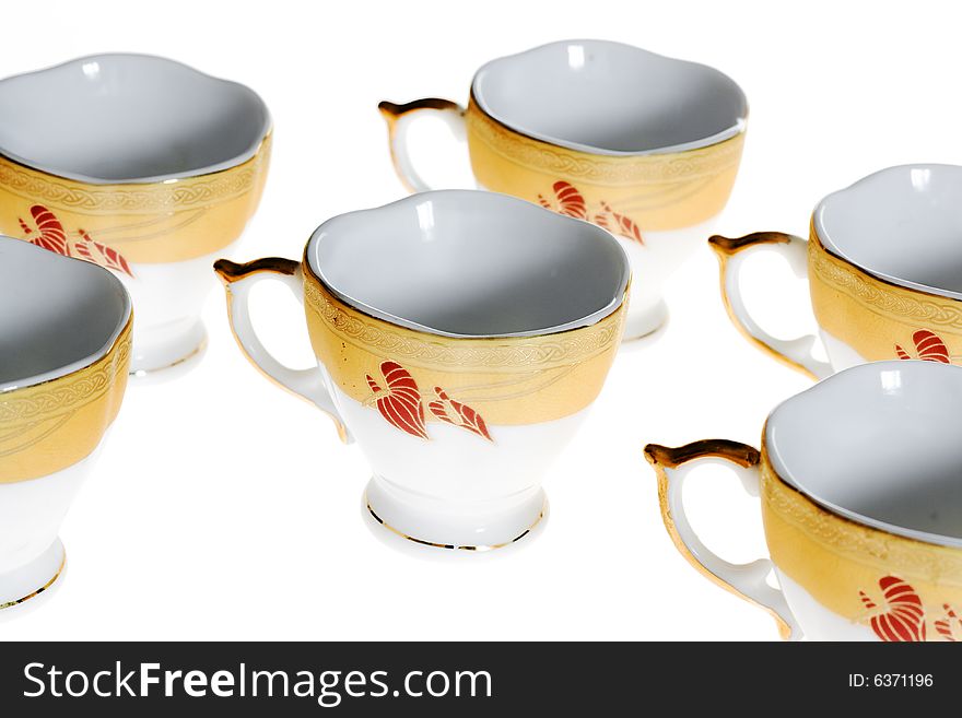 Cups isolated on white background. Cups isolated on white background