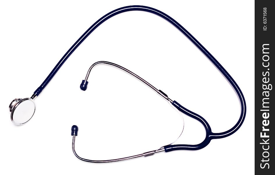 Stethoscope isolated on white background.