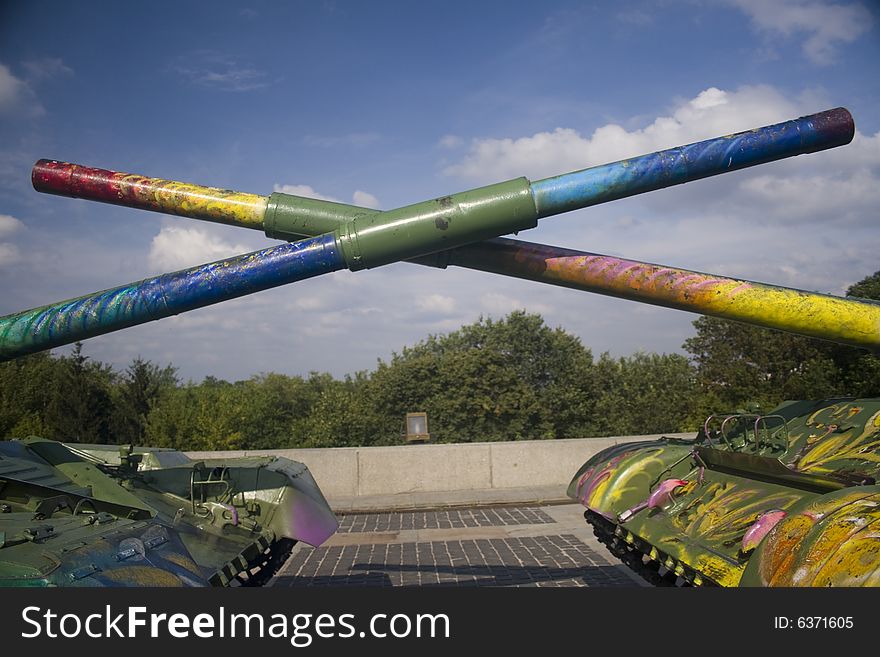 Close-up Of Tanks