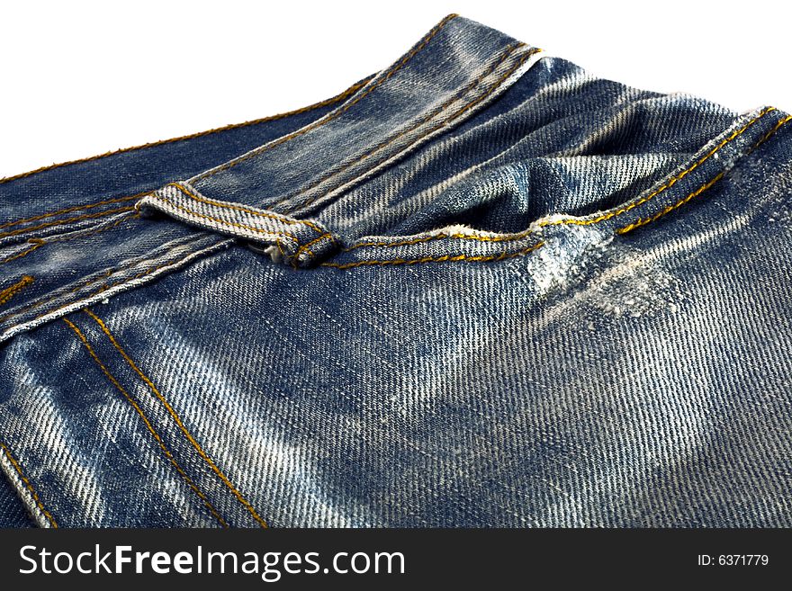 Old traditional blue Jeans background