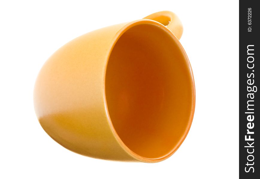 Coffee cup on white background