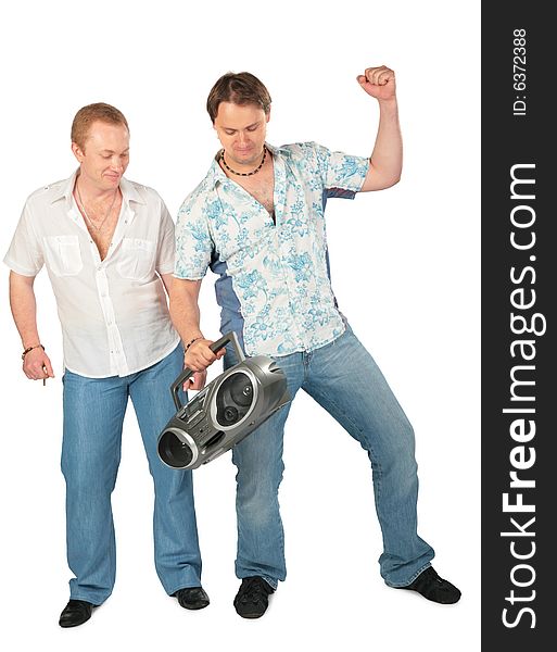 Two Young Men With Boombox