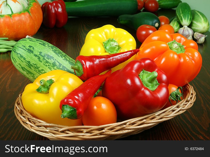 Fresh vegetables on the table. Fresh vegetables on the table.