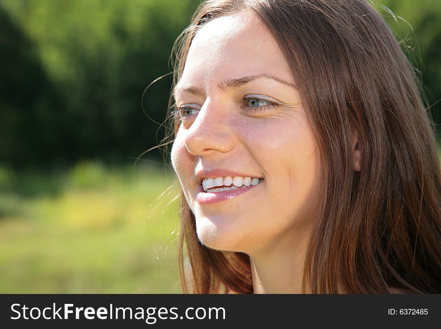 Beauty girl, a summer day