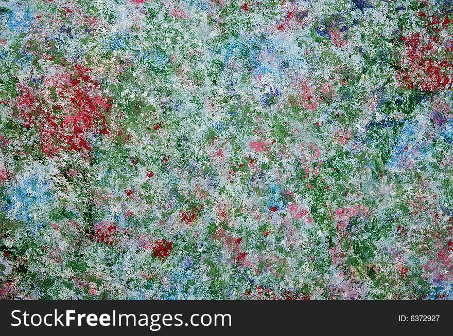 Abstract painting on plastic cover of particle board. Abstract painting on plastic cover of particle board